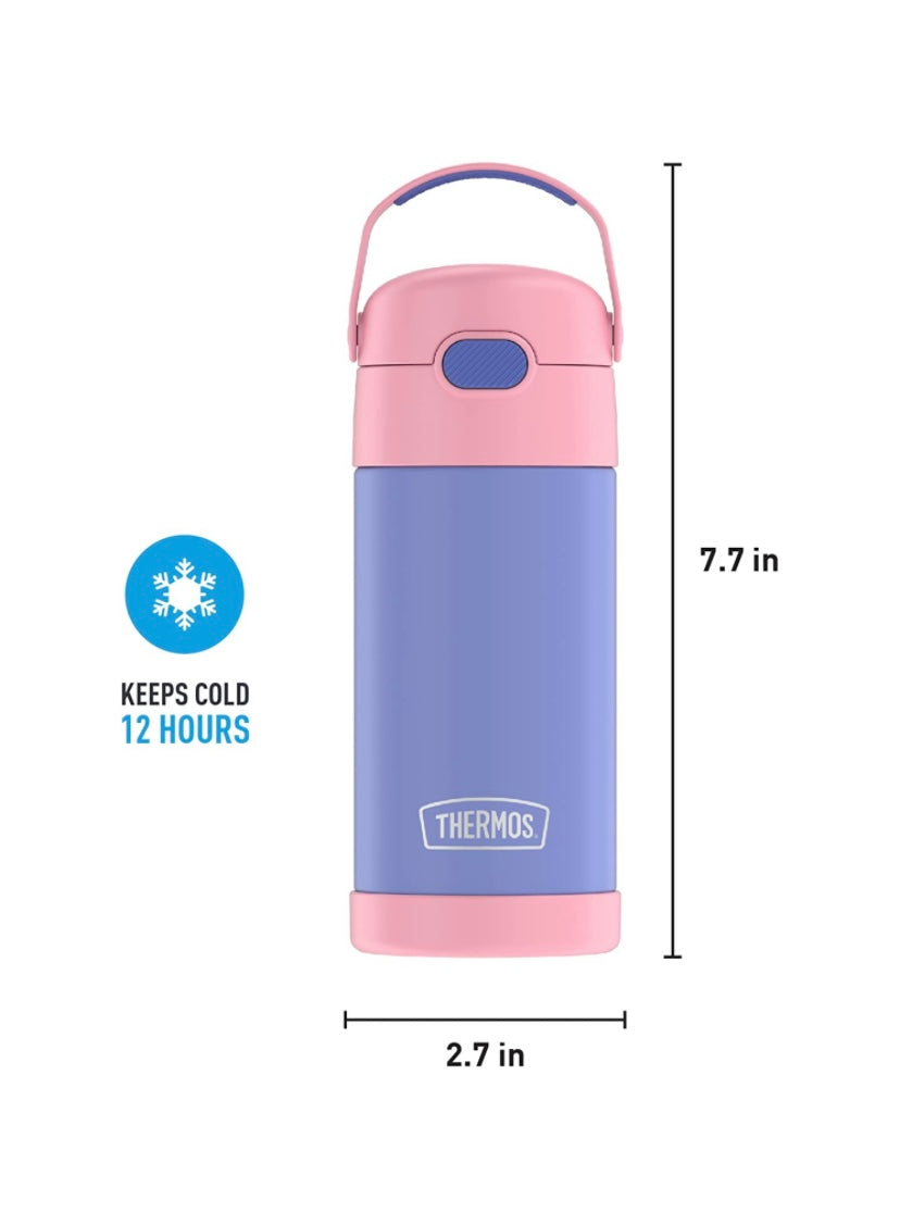 Thermos Water Bottle - Purple/Pink