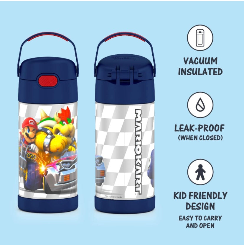 Thermos Water Bottle - Super Mario