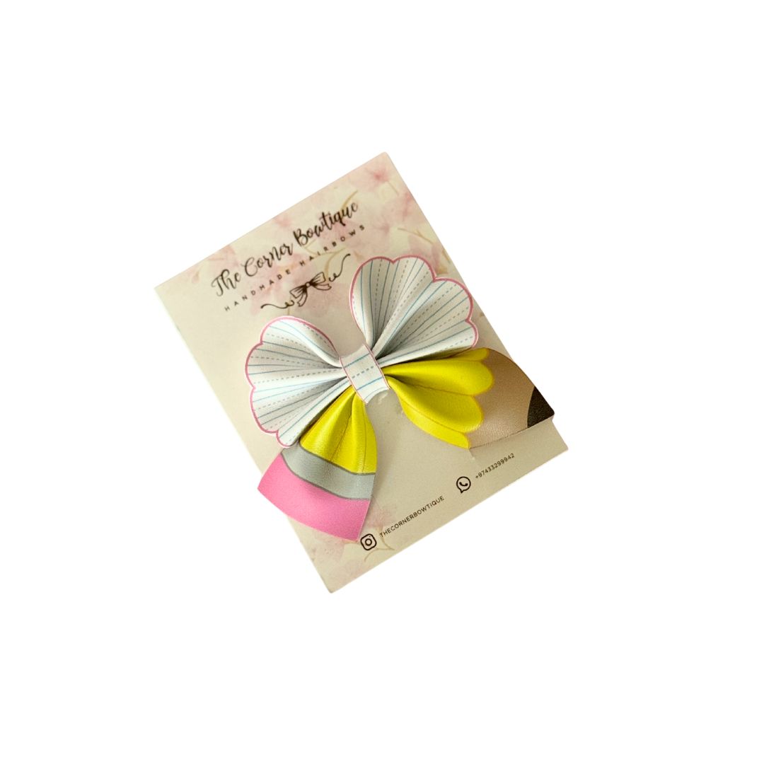 Pencil & Notebook Bow