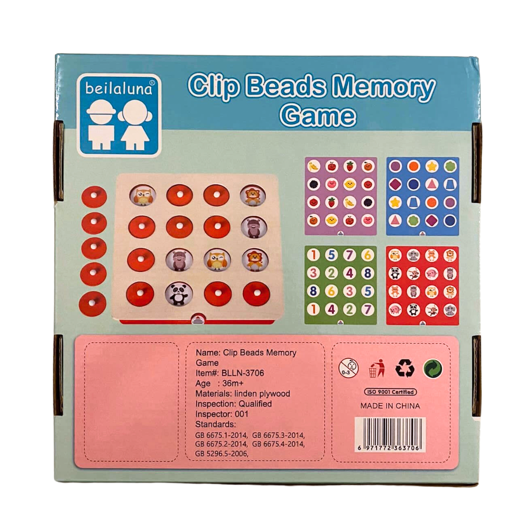 Beilaluna - Clip Beads Memory Game