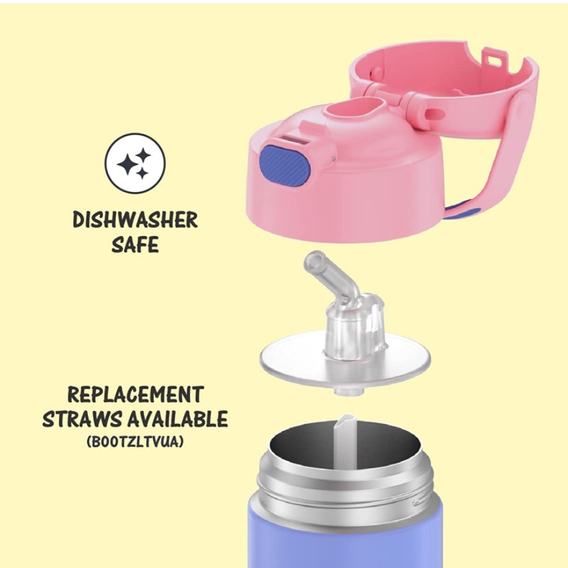 Thermos Water Bottle - Purple/Pink