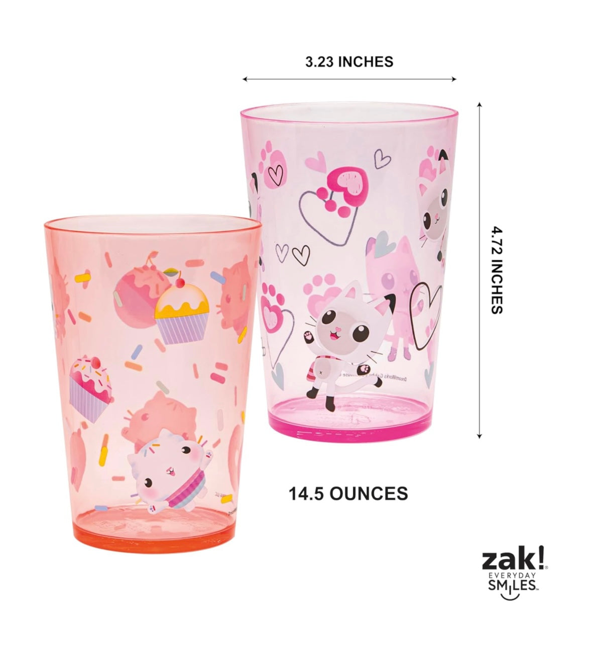 Zak Designs Tumbler Set - Gabby’s Dollhouse