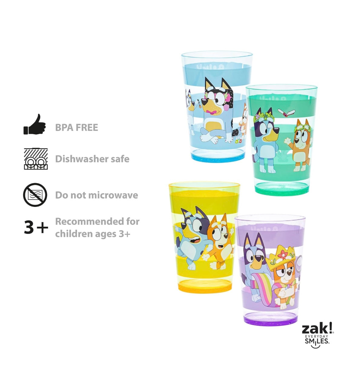 Zak Designs Tumbler Set - Bluey