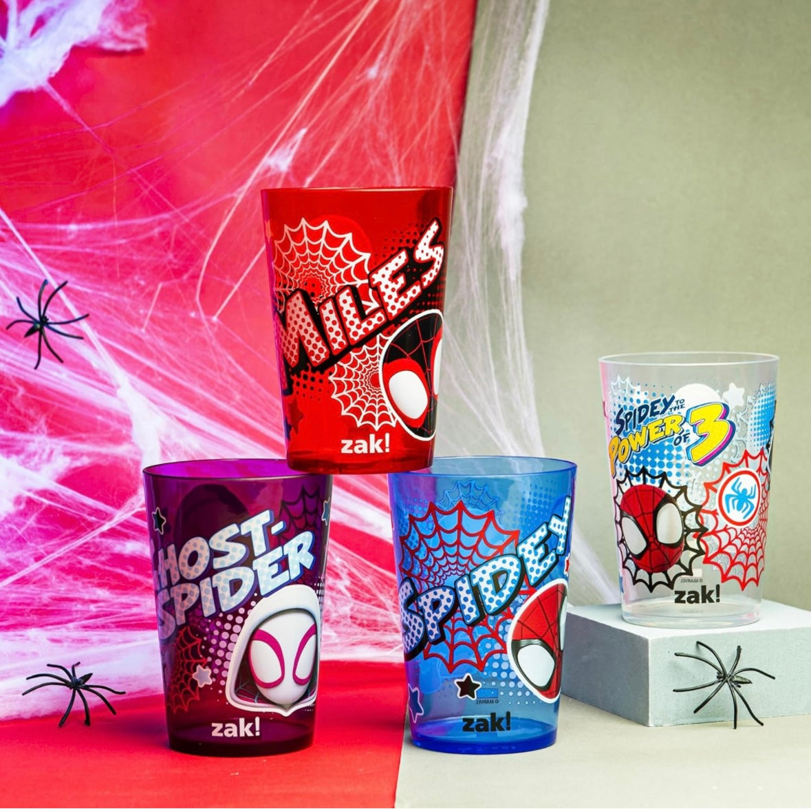 Zak Designs Tumbler Set - Spider-Man