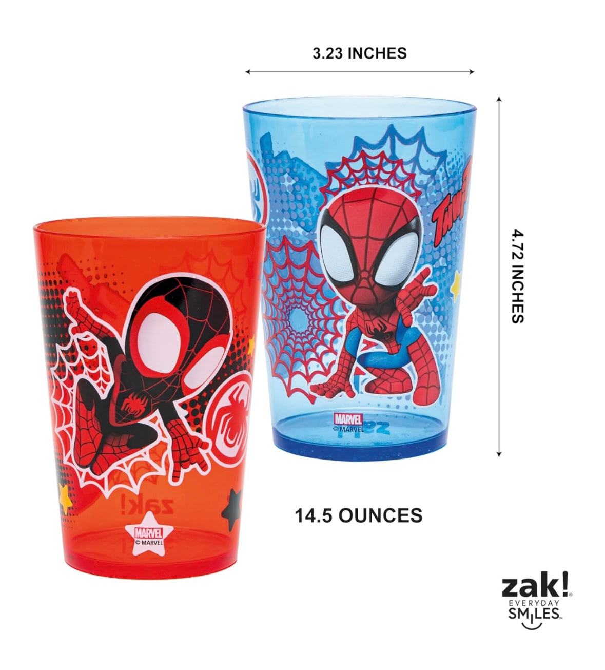 Zak Designs Tumbler Set - Spider-Man
