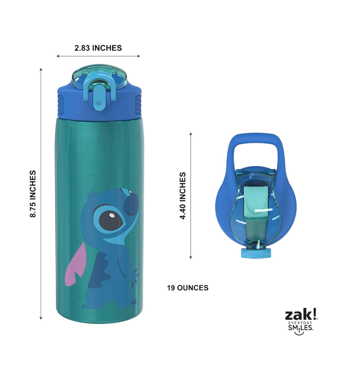 Zak Designs Water Bottle - Stitch