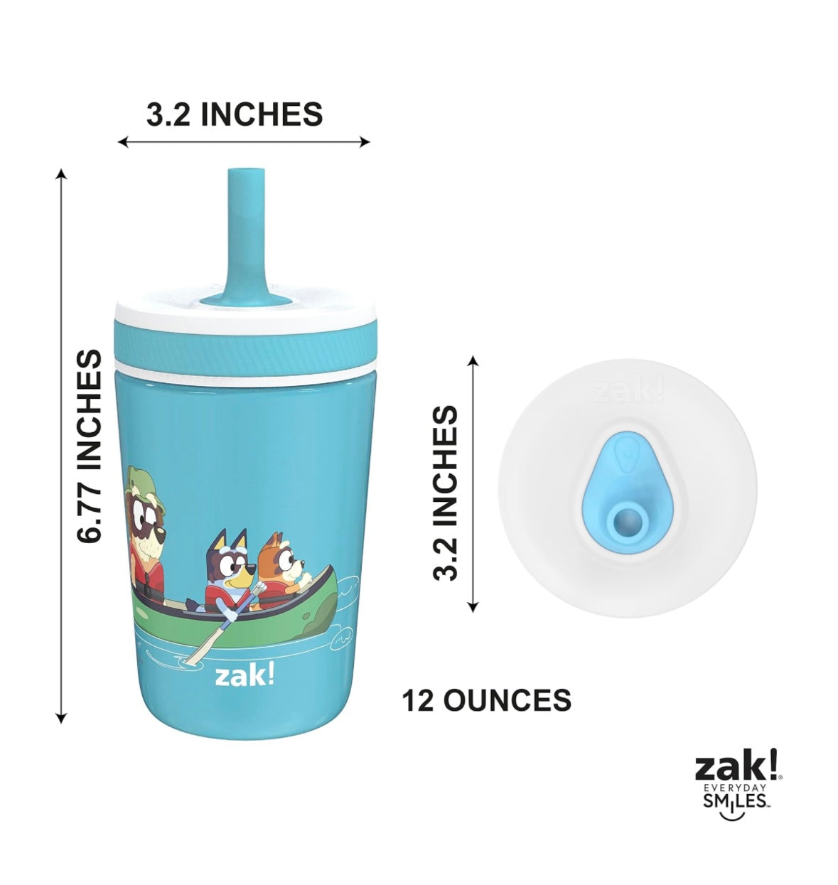 Zak Designs Straw Cup - Bluey