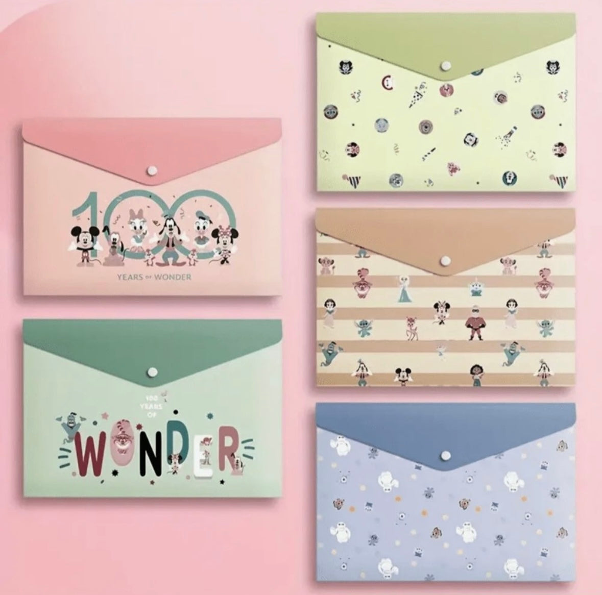 Transparent Plastic Files - Disney Wonder