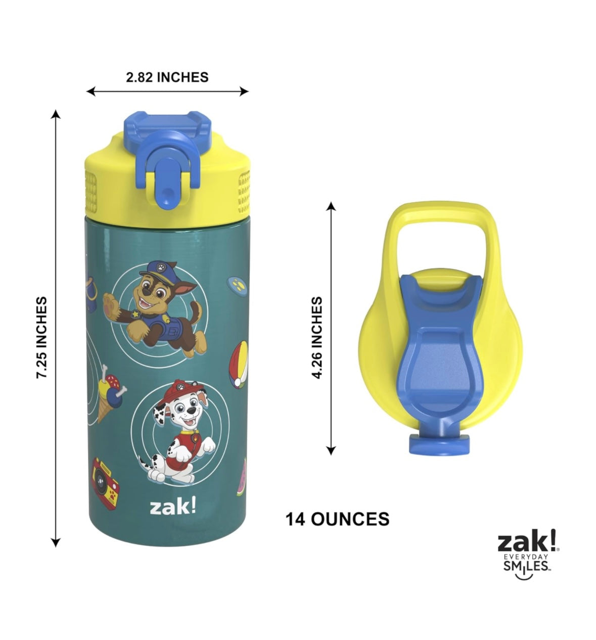 Zak Designs Water Bottle - Paw Patrol