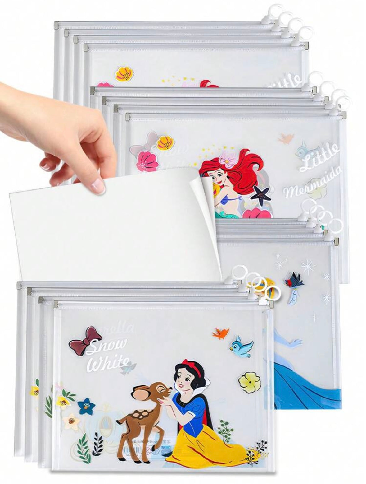 Transparent Files/Bags (A4) - Disney Princesses
