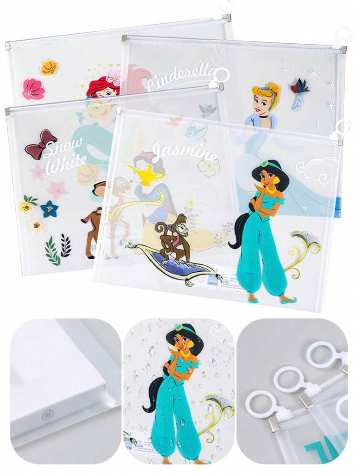 Transparent Files/Bags (A4) - Disney Princesses