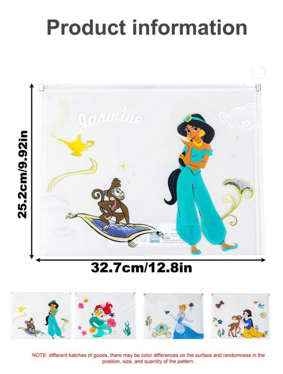 Transparent Files/Bags (A4) - Disney Princesses