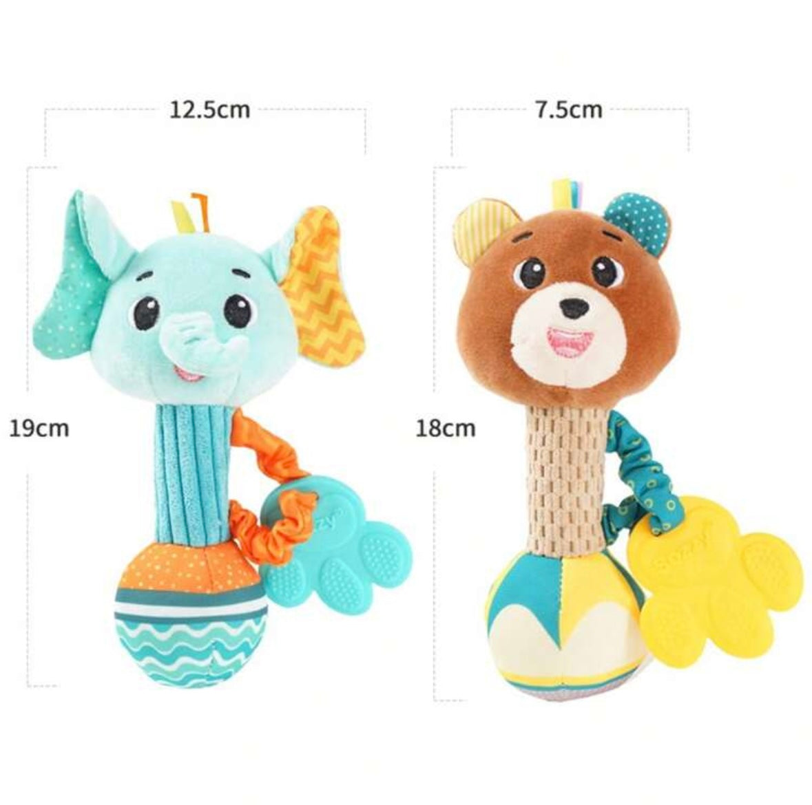 Baby Hand Rattles Soft Toy (Choose 1)