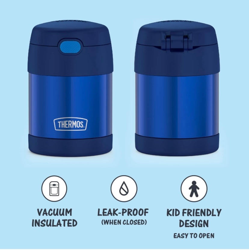 Thermos Food Jar with Spoon - Blue