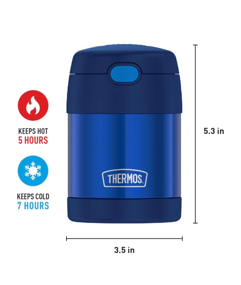 Thermos Food Jar with Spoon - Blue