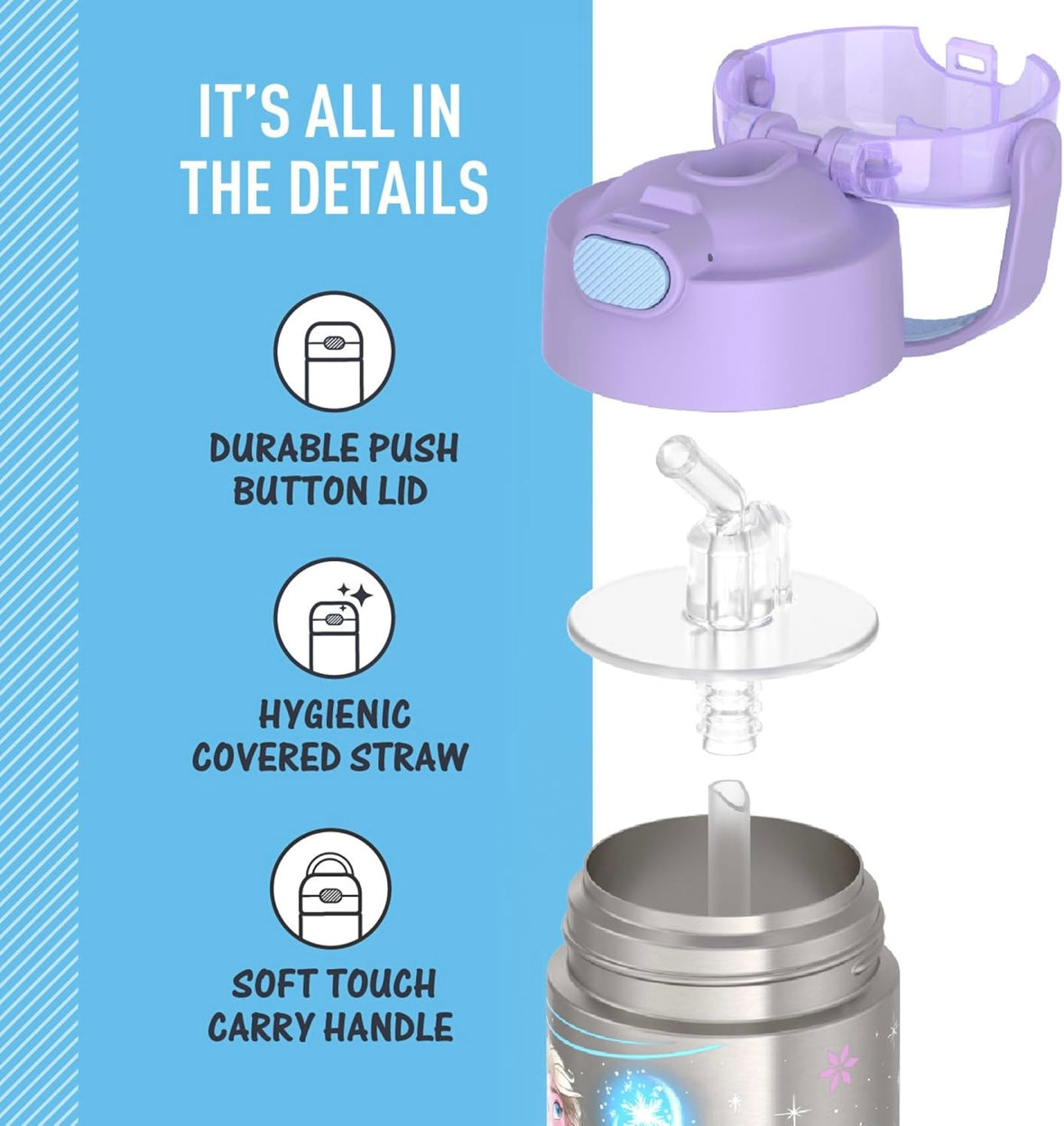 Thermos Water Bottle - Frozen 2