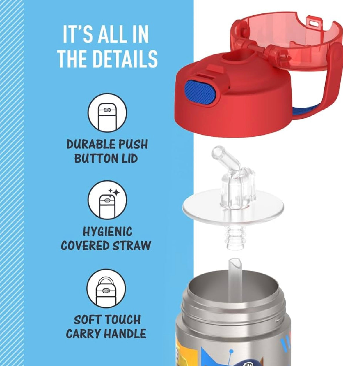 Thermos Water Bottle - Paw Patrol (Boy)