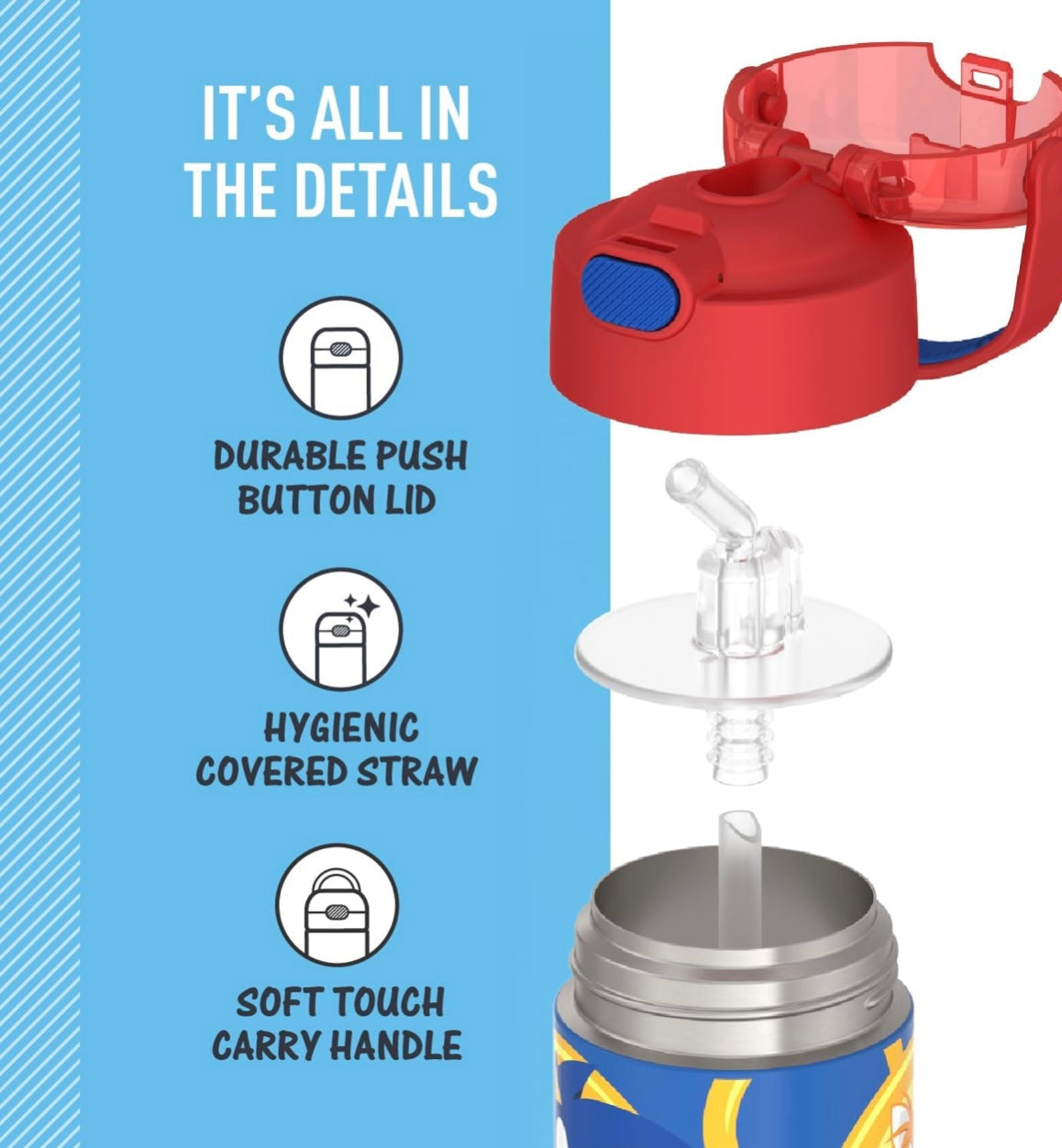 Thermos Water Bottle - Sonic The Hedgehog