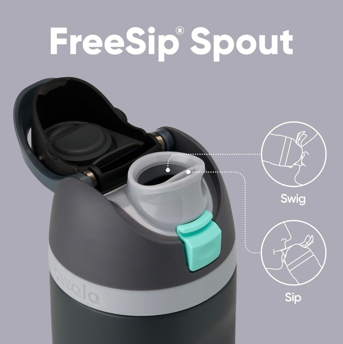 Owala FreeSip Bottle - Foggy Tide