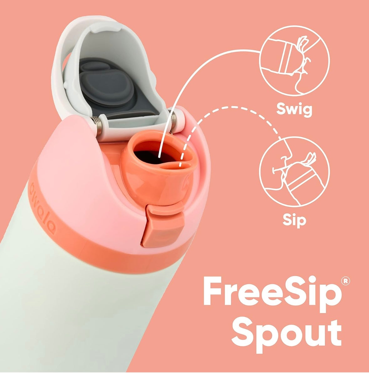Owala FreeSip Bottle - Shy Marshmallow