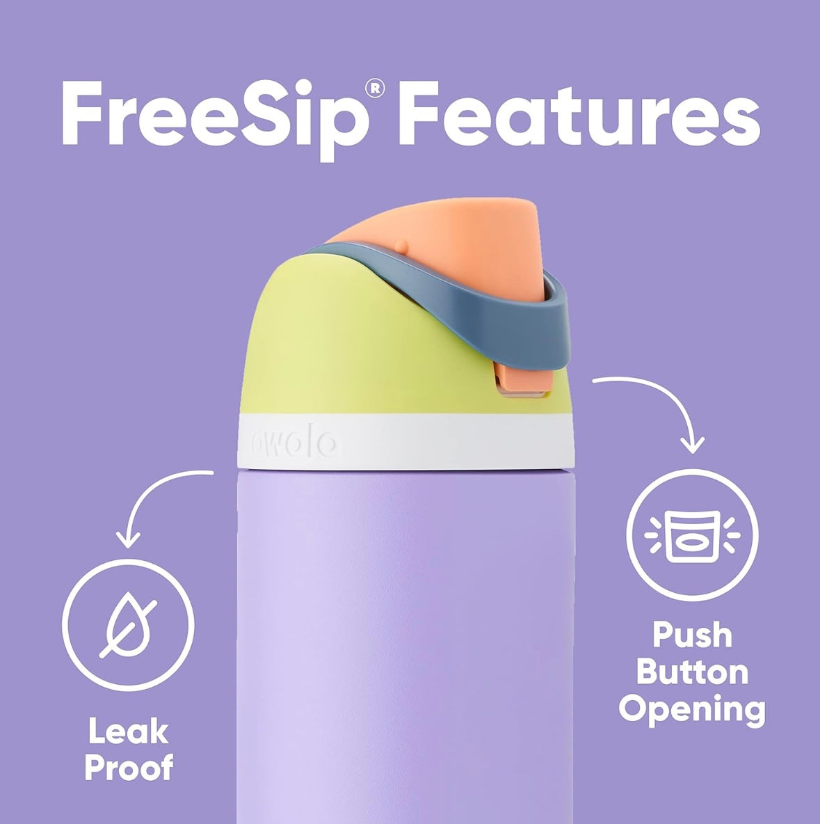 Owala FreeSip Bottle - Shy Marshmallow