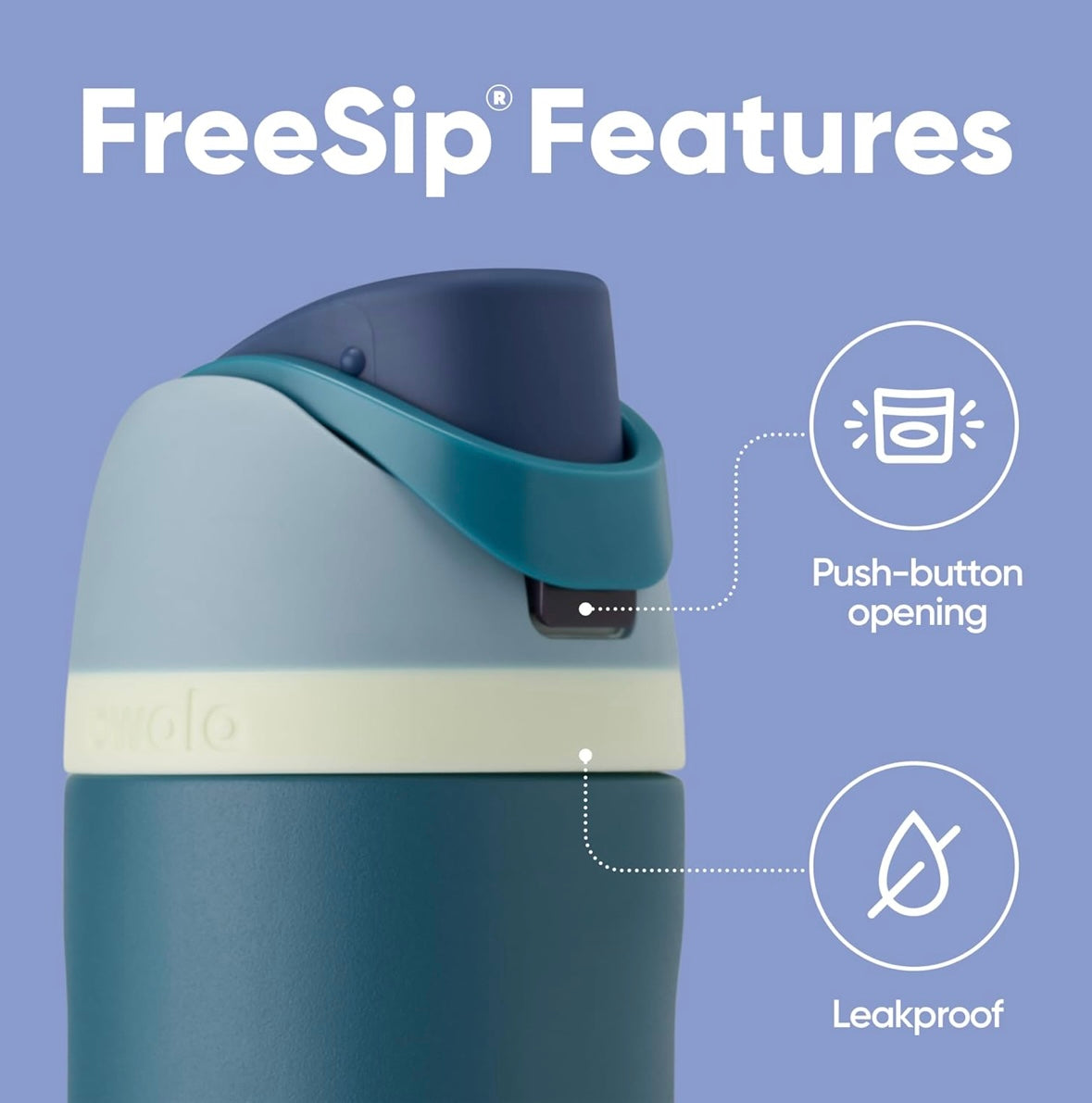 Owala FreeSip Bottle - Denim