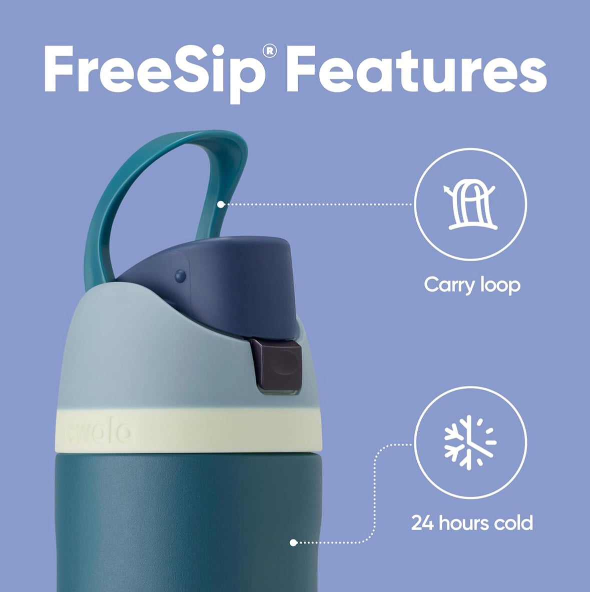Owala FreeSip Bottle - Denim