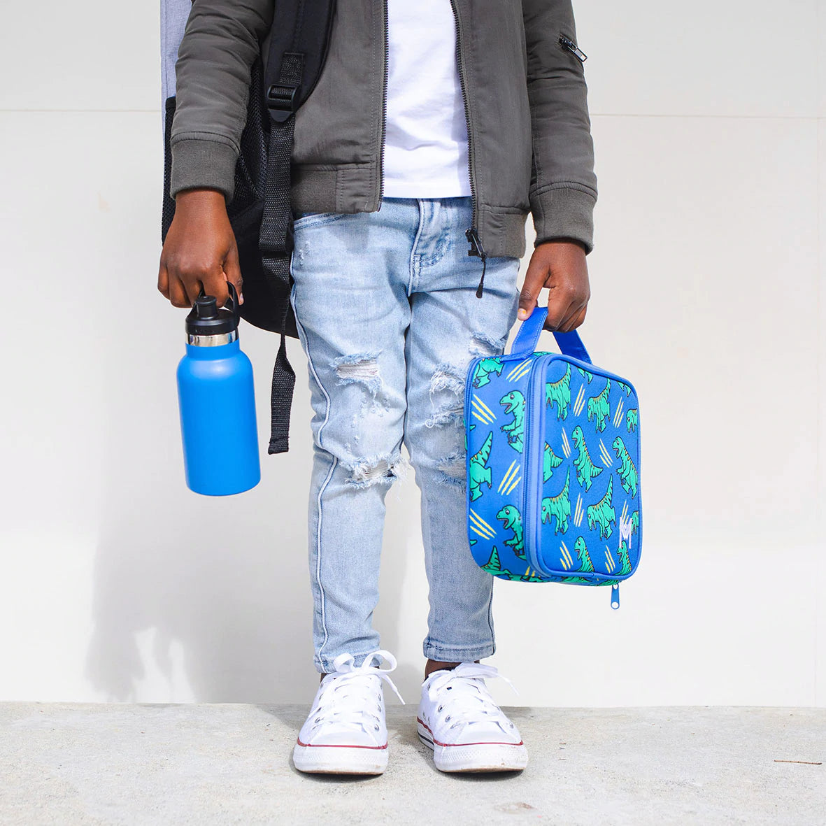 MontiiCo Medium Insulated Lunch Bag - Dinosaur