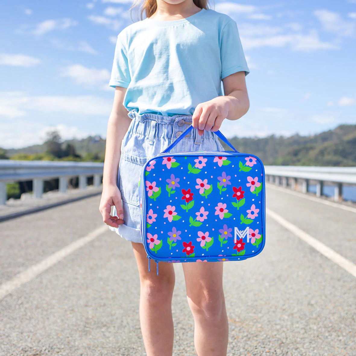 MontiiCo Medium Insulated Lunch Bag - Petals
