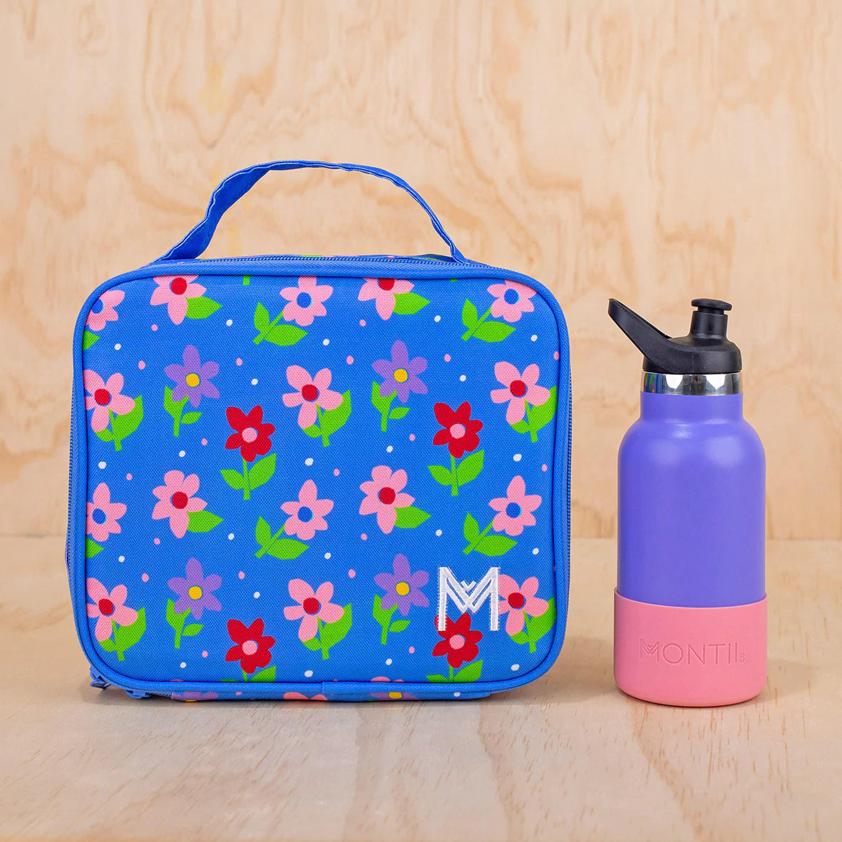 MontiiCo Medium Insulated Lunch Bag - Petals