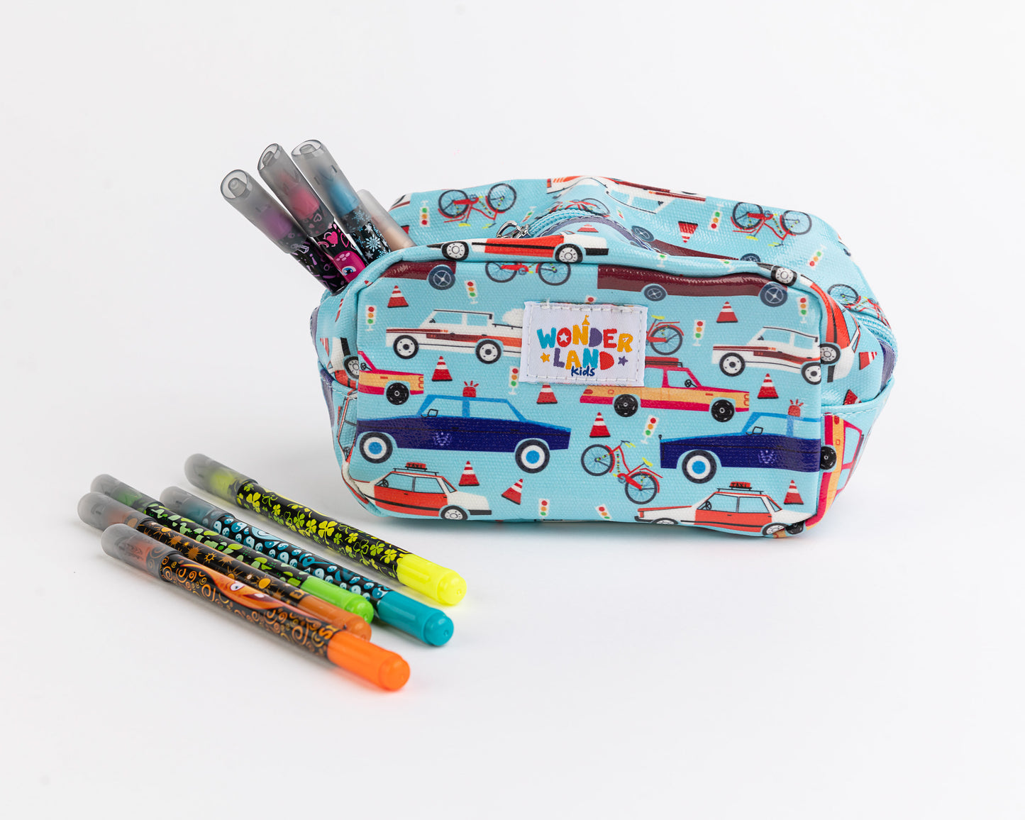 Kids Wonderland - Vintage Cars Small Pouch Bag
