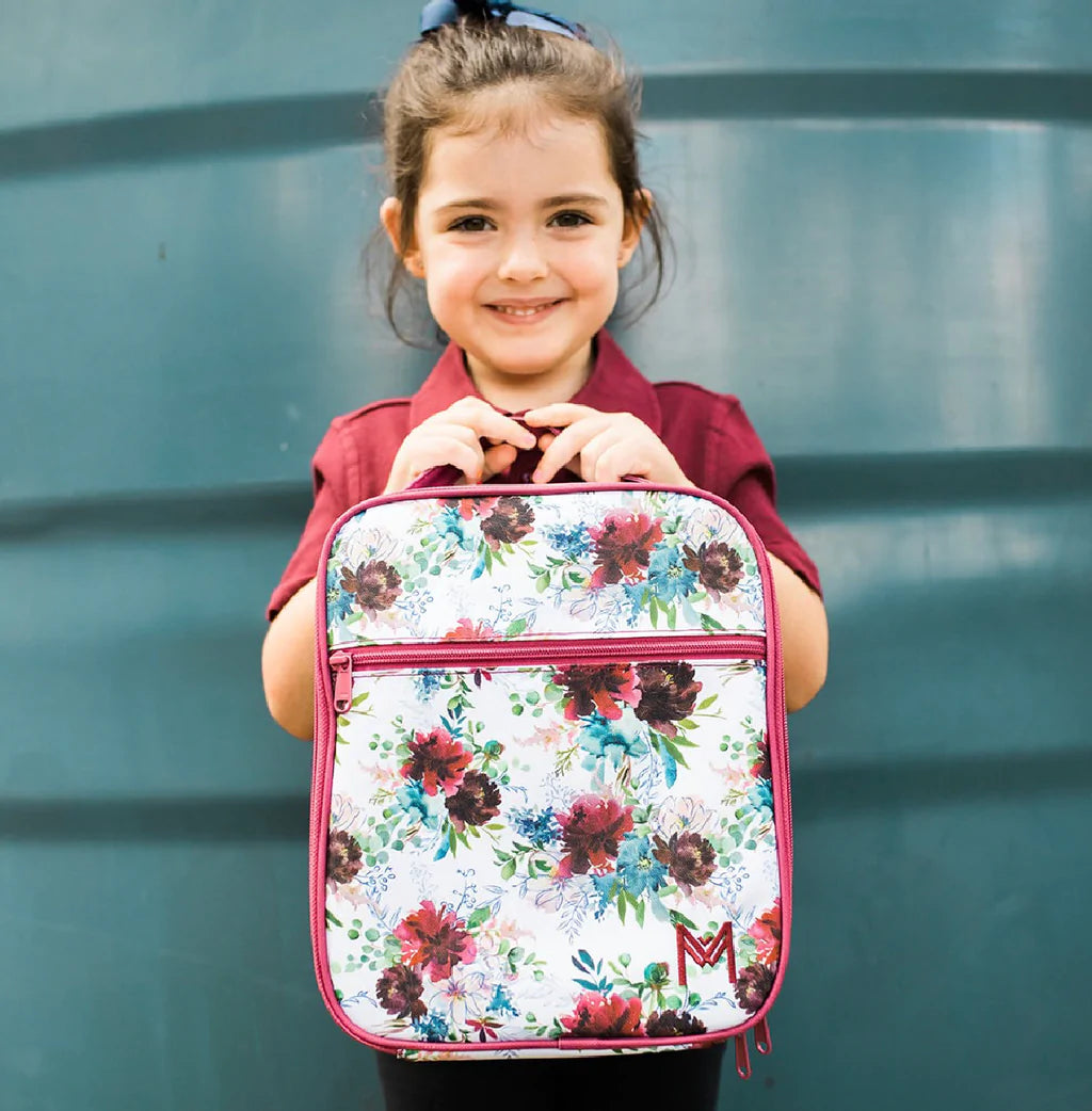 MontiiCo Large Insulated Lunch Bag - Floral