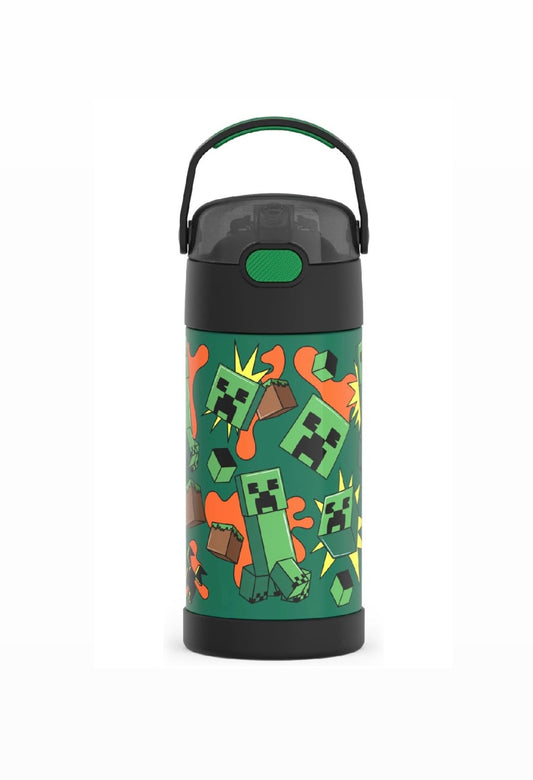 Thermos Water Bottle - Minecraft Creeper