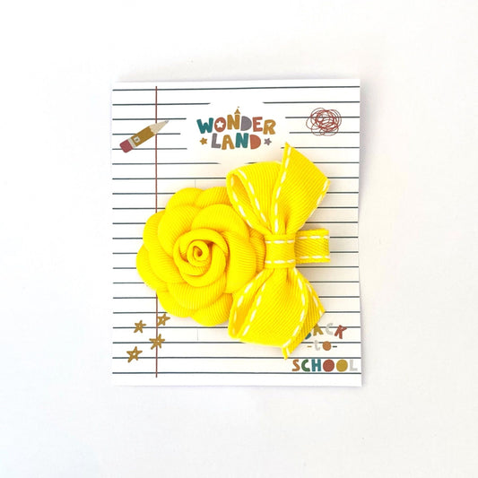 Back To School 2023 - Yellow Flower Clip