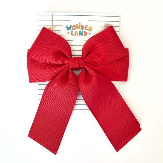 Back To School 2023 - Marsala Ribbon Clip