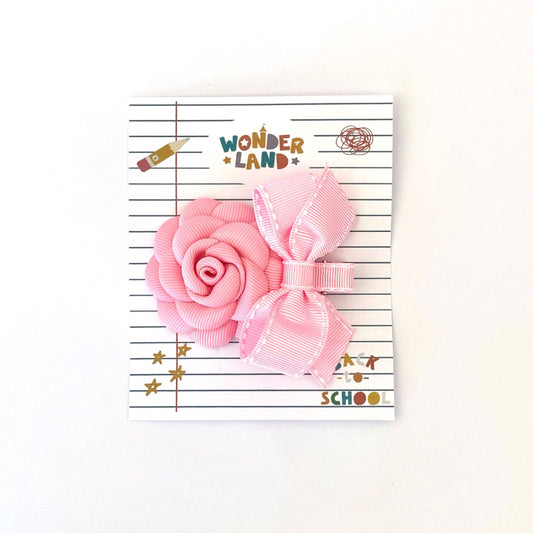 Back To School 2023 - Pink Flower Clip