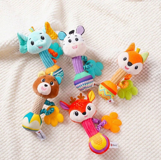 Baby Hand Rattles Soft Toy (Choose 1)