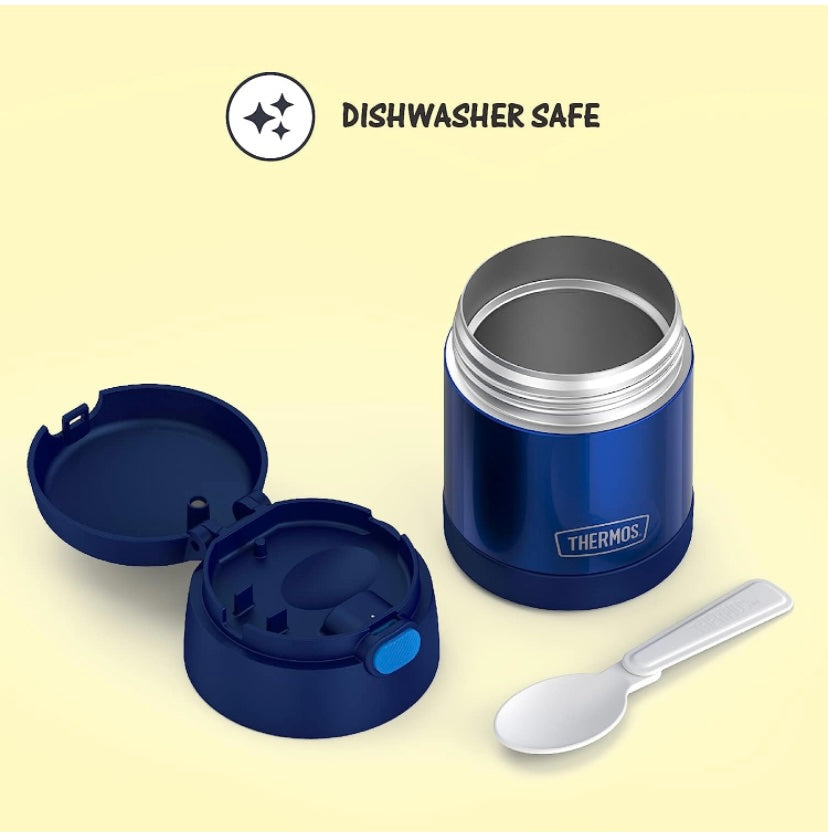 Thermos Food Jar with Spoon - Blue
