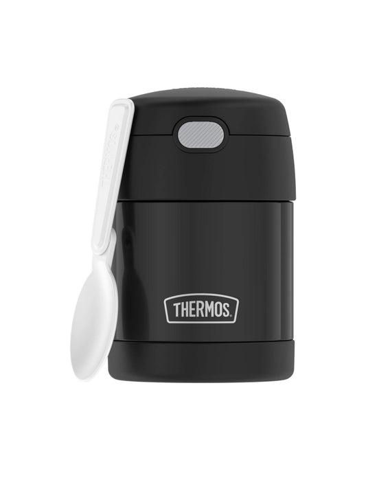 Thermos Food Jar with Spoon - Black