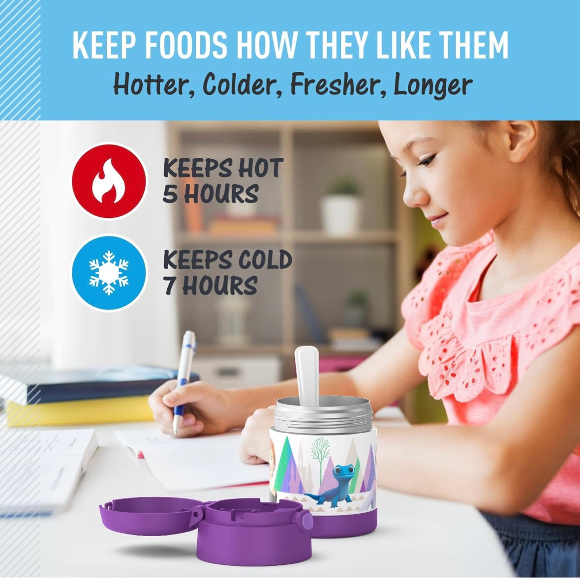 Thermos Food Jar with Spoon - Frozen 2