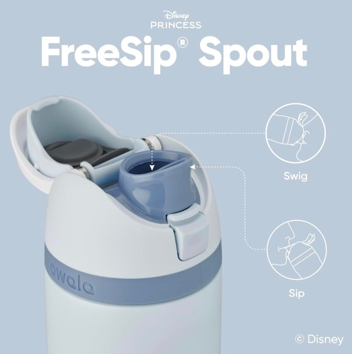 Owala FreeSip Bottle - Cinderella (Disney Princess)