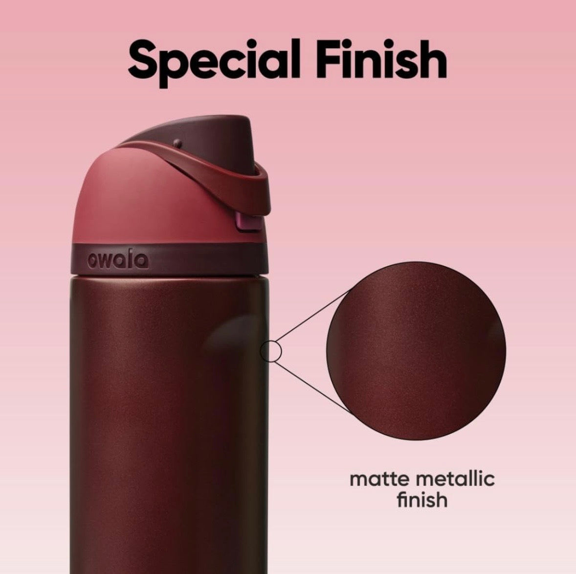 Owala FreeSip Bottle - Black Cherry