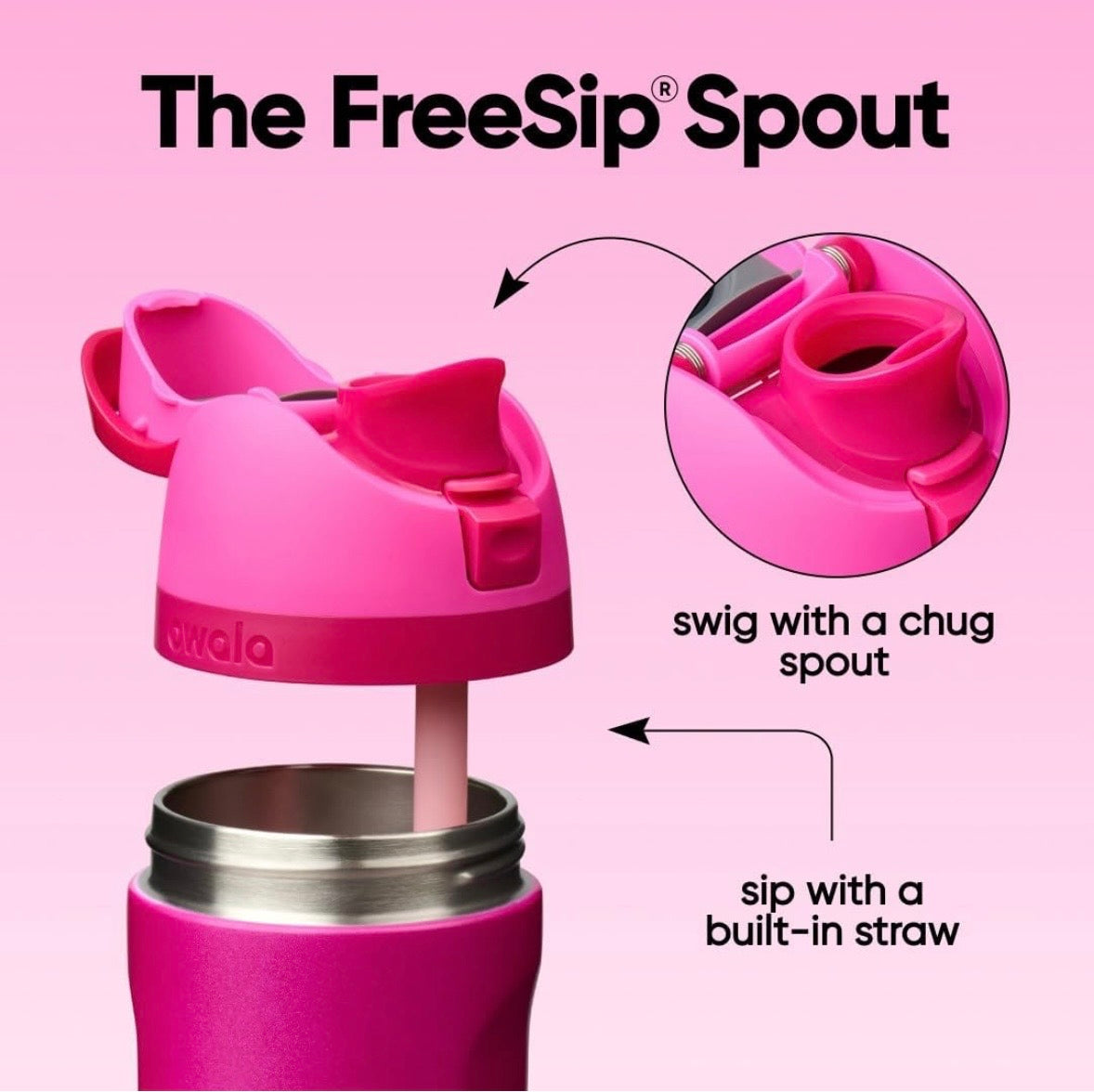 Owala FreeSip Kids - Read My Lips