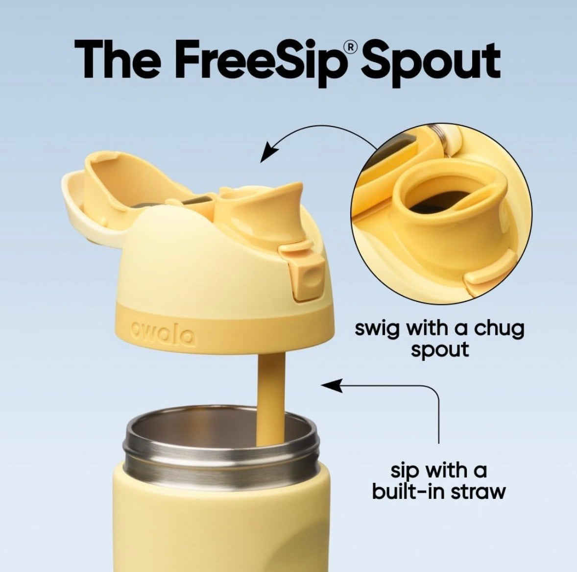 Owala FreeSip Kids - Butter Half