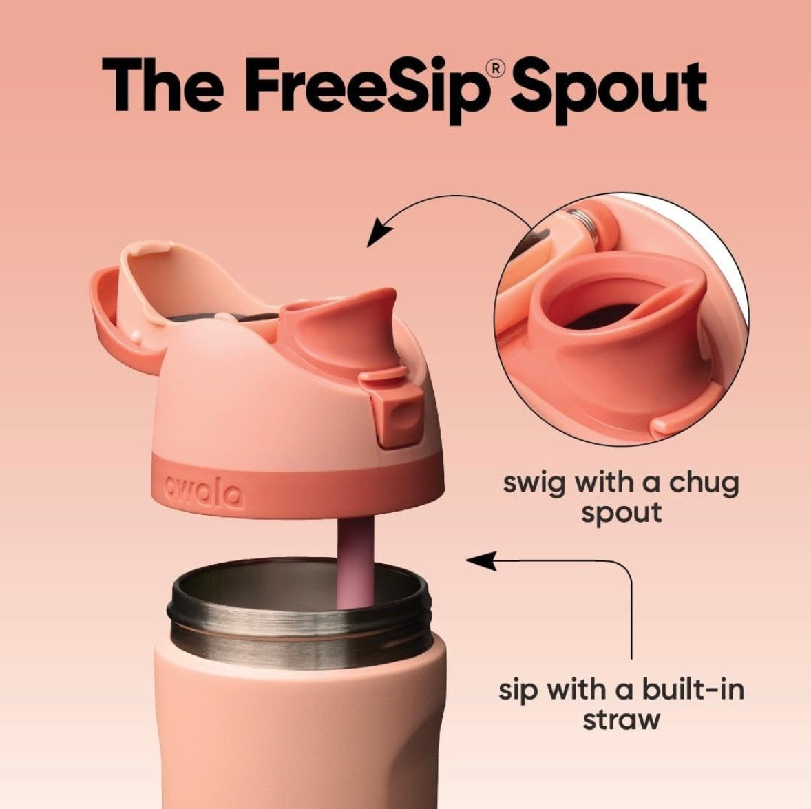 Owala FreeSip Kids - Peach Of Mind
