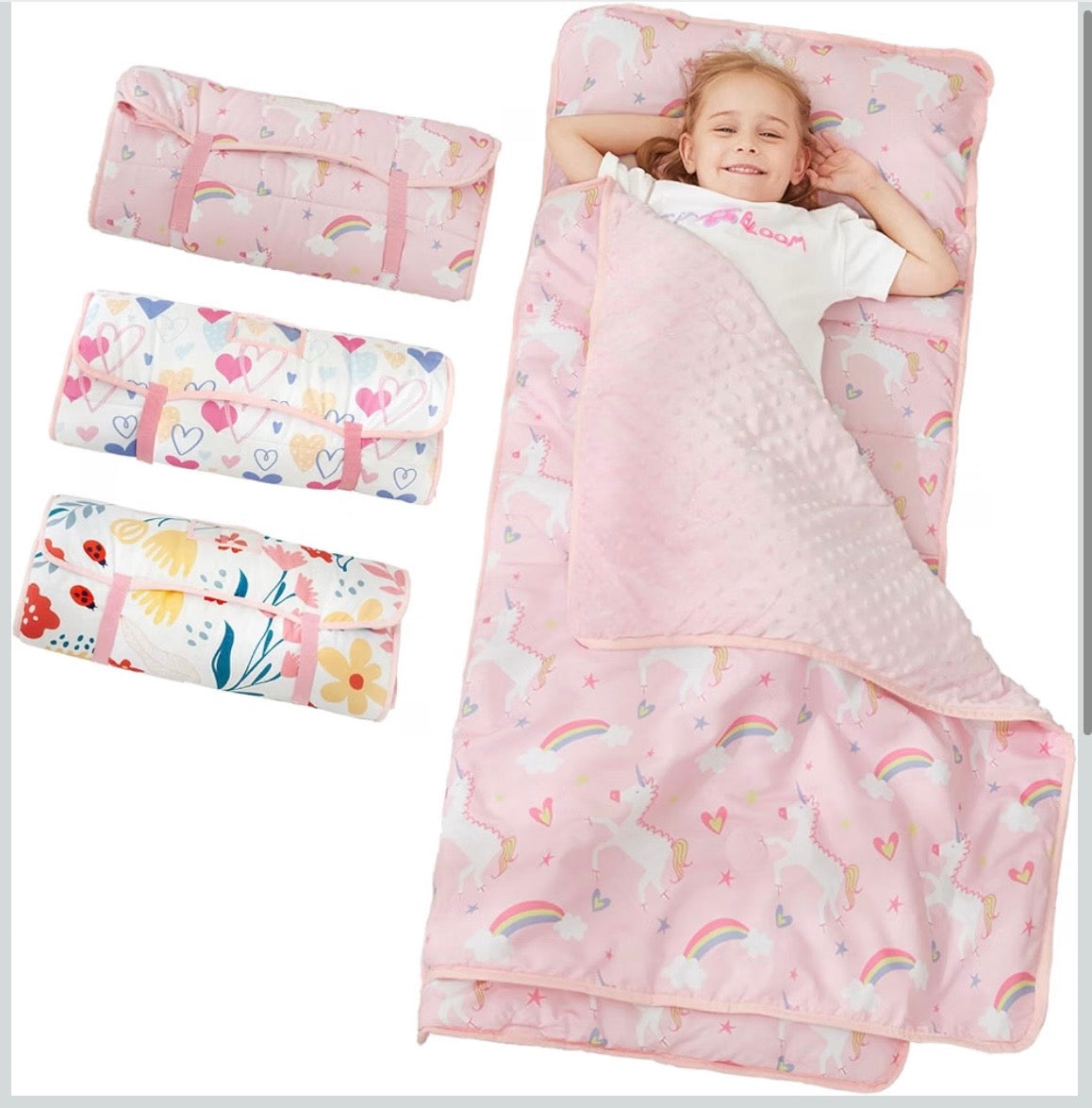 Toddler Nap Mat - Pink Unicorn