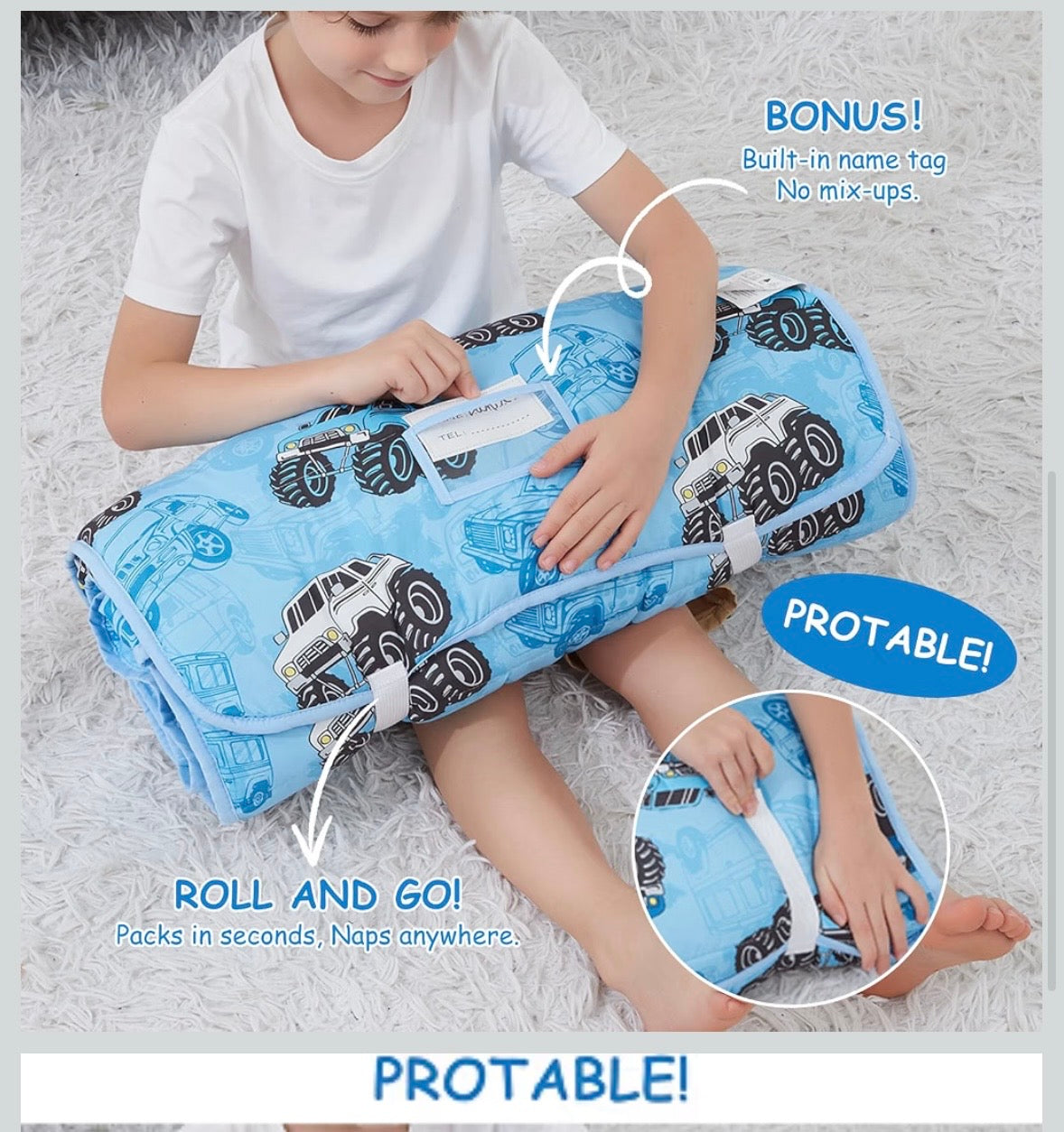 Toddler Nap Mat - Jeep