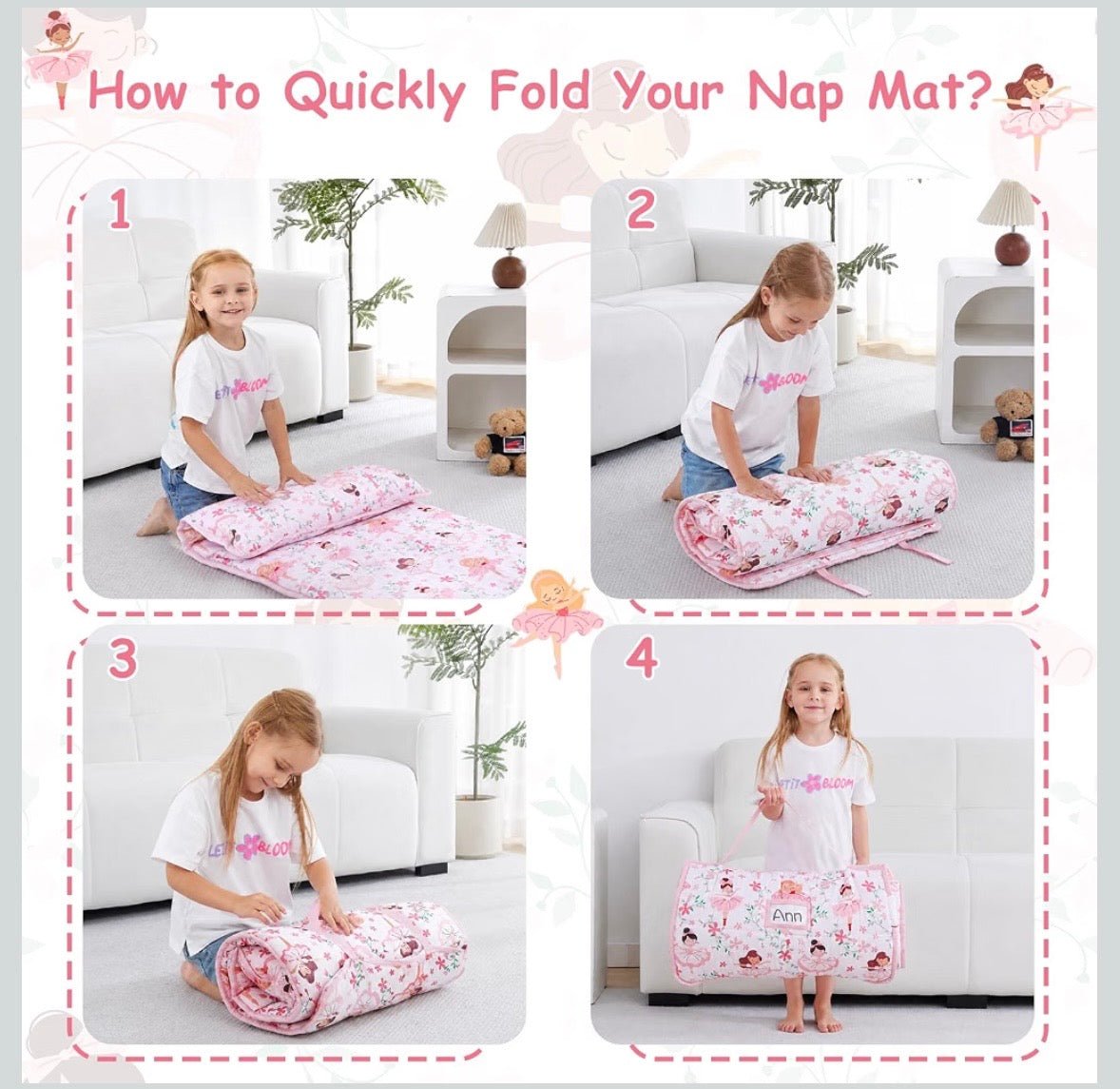 Toddler Nap Mat - Princess