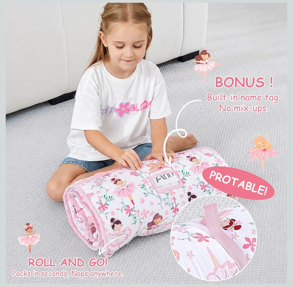 Toddler Nap Mat - Princess