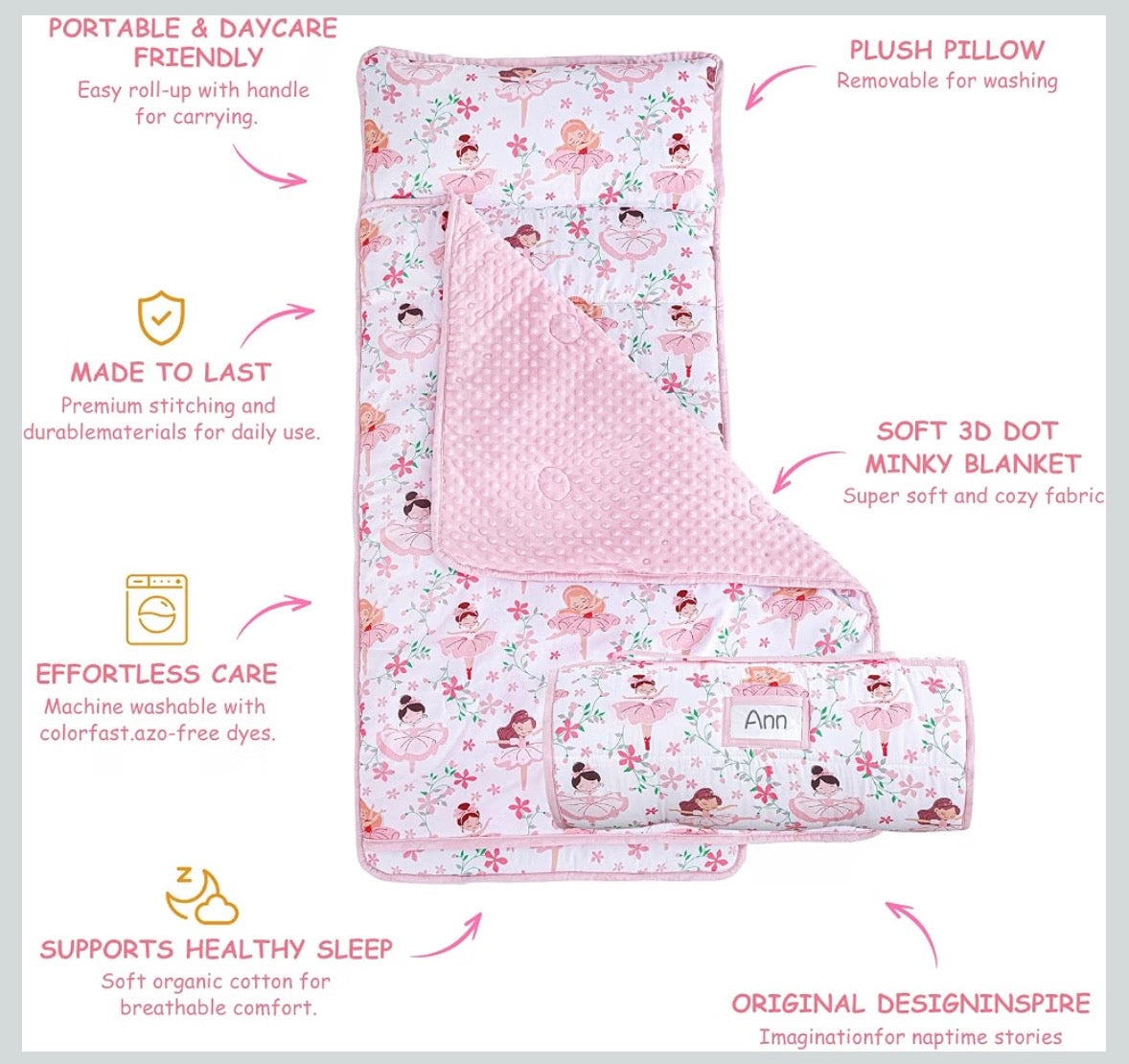 Toddler Nap Mat - Princess
